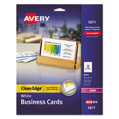 5871, CARD,CE BUSINESS 200,WHT, AVE5871