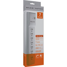 Surge Protector, 12 Outlets, 4320 Joules, 8' Cord, Gray