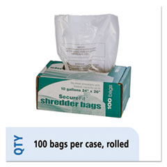 5574975, Shredder Bags,Medium-duty,10 Ga