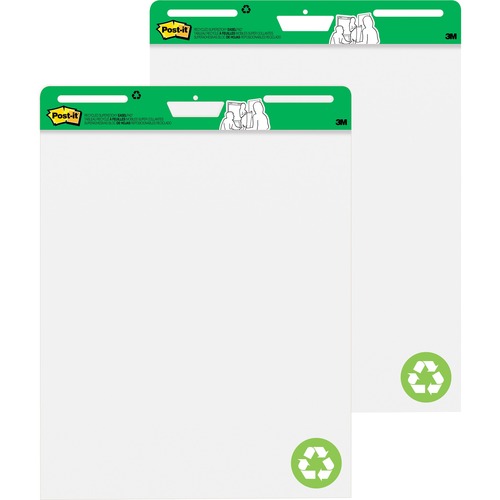 Self-Stick Easel Pad, 30 Sheets, 25"x30", 2 Pad/CT,White