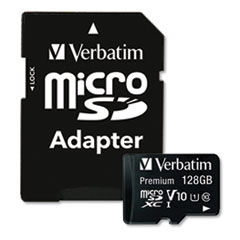 Verbatim  Micro SDXC Memory Card, Premium, Adapter, 128GB, BK