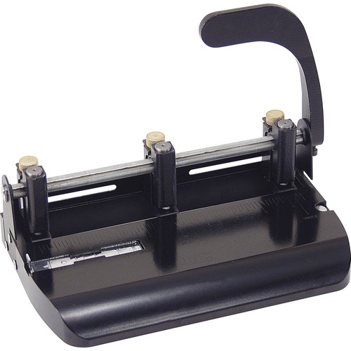 2-3 Hole Punch,Adjustable w/Lever Handle,Punch 32 Sheets,BK