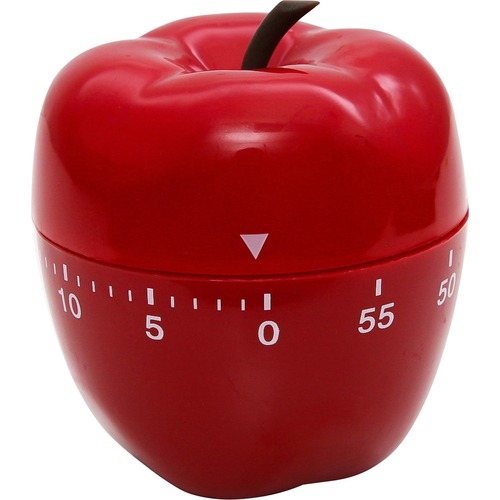 Apple Timer, 0-60 Minutes, Red