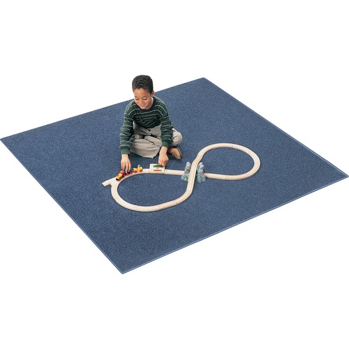 Carpets for Kids  Mt. St. Helen Rug,Anti-Static,30oz,6'x9',Oval,Marine Blue