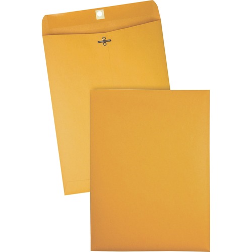 Gummed Clasp Envelope, 28Lb, 9"x12", 100/BX, Kraft