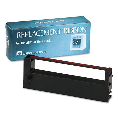 Replacement Ribbon, For Time Clock Model ATR120, BK/RD