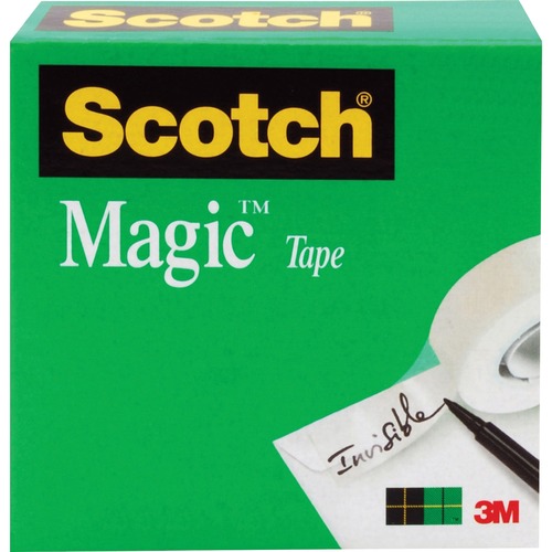 3M  Magic Tape, 3" Core, 1"x2592", 12/PK, Transparent