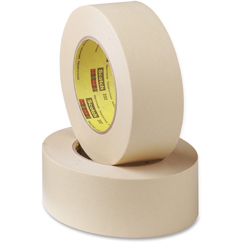 Paper Masking Tape, 2"x60 Yds, 3" Core, 48mm, 6.5 mil
