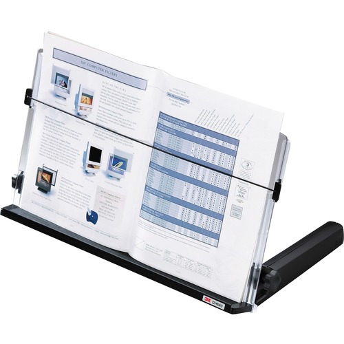 In-Line Document Holder, 18"x6-1/2"x11", Clear/Black