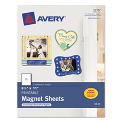 Magnet Sheets, Printable, Inkjet, 8-1/2"x11", 5/BX, Matte WE