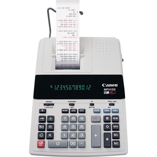 12-Digit Calculator, 2-Color Print,Tax Keys,9-1/8"x12"x3"