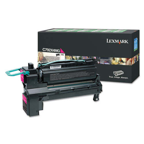 Genuine OEM Lexmark C792X4MG Government Extra High Yield Magenta Return Program Toner (TAA Compliant Verion of C792X1MG) (20000 Page Yield)