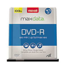 Maxell  DVD-R Discs, 16x, 4.7GB Dual Layered/Branded/Jewel, 100/PK