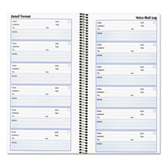Voice Mail Log Book, 600 Message Log10-5/8"x5-5/8", White