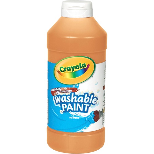 Crayola  Paint, Washable, Squeeze Bottle, 16 Oz, Orange