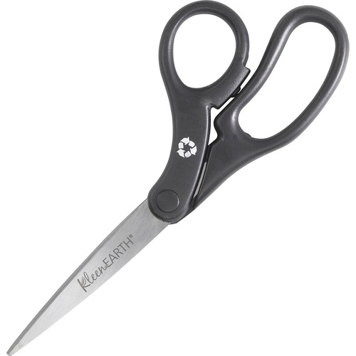 Recycled Basic Scissors, Bent, 8", Black