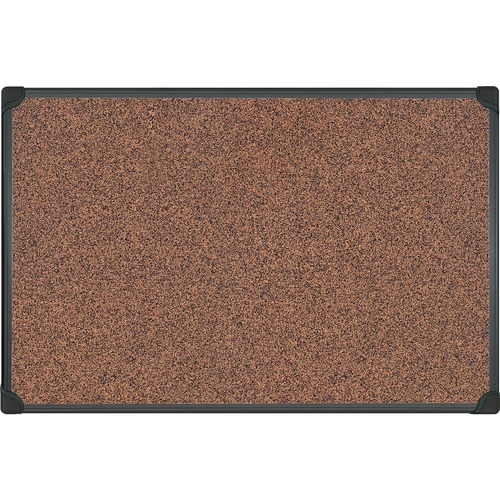 Techcork Board, Self-Healing, 24"Wx36"H, Black/Brown