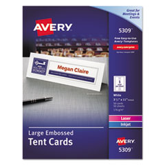 5309, CARD,TENT,11X3.5,50/BX, AVE5309