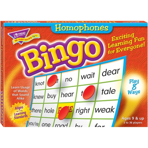 GAME,BINGO,HOMOPHONES