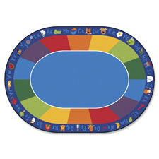 Carpets for Kids  Seating Rug, Colorful Places, Oval, 8'3"x11'8"