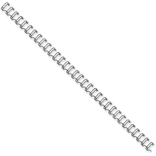 Double-loop Wire Binding Combs, 1/2", 100 Sht Cap.,25/PK, BK
