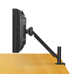 Flat Panel Monitor Arm,f/21",Adjustbl,4-3/4"x14-1/2"x24",BK