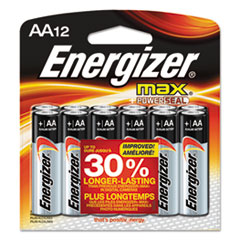 Max AA Alkaline Batteries, 12/PK, BKSR