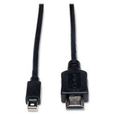 Mini Displayport To VGA/HDMI, Black