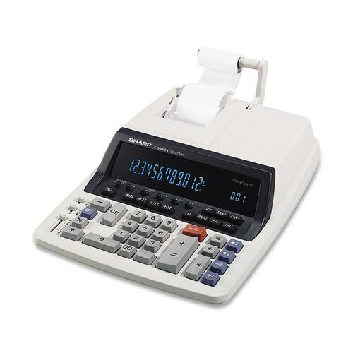 12-Digit Commercial Calculator,2-Clr Print,9-7/8"x12-1/2"x3"