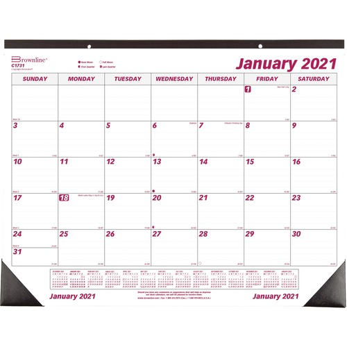 Monthly Desk/Wall Calendar,12 Month Jan-Dec,22-3/4"x17",WE
