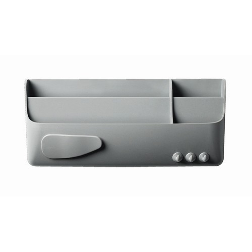 Magnetic Accessory Smart Storage Box, 3-7/8" x 9" x 2", Gray