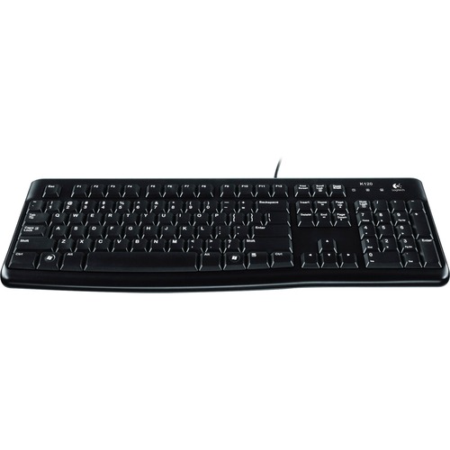 Corded Keyboard, 17-3/4"x6-1/8"x7/8", Black