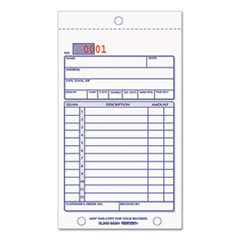Sales Order Form, Carbonless, 2 Part, 3-5/8"x6-3/8", 50/BK
