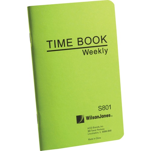 BOOK,TIME,1PG/WK,6.75X4-1/8