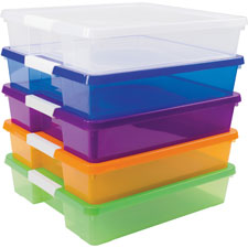 Storex Industries Corporation  Large Caddy, 11-1/5"Wx13-1/5"x10-3/4"H, 6/CT, Assorted