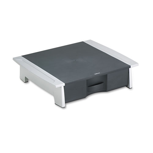 Desktop Printer Stand, 21-1/4"x18-1/16"x5-1/4", Black/Silver