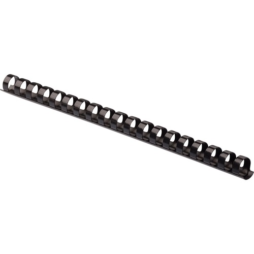 Plastic Comb Bindings, 3/8", 41-55 Sht Capacity,100/PK,BK