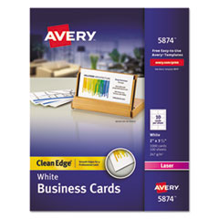 5874, CARD,BUS,2SIDE,CE,1000WHT, AVE5874