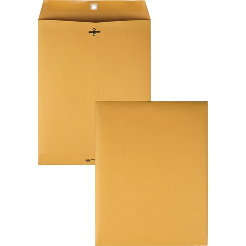 Gummed Clasp Envelope, 28Lb, 10"x13", 100/BX, Kraft