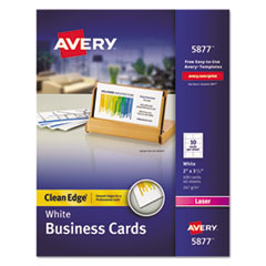 5877, CARD,CE BUSINESS 400,WHT, AVE5877